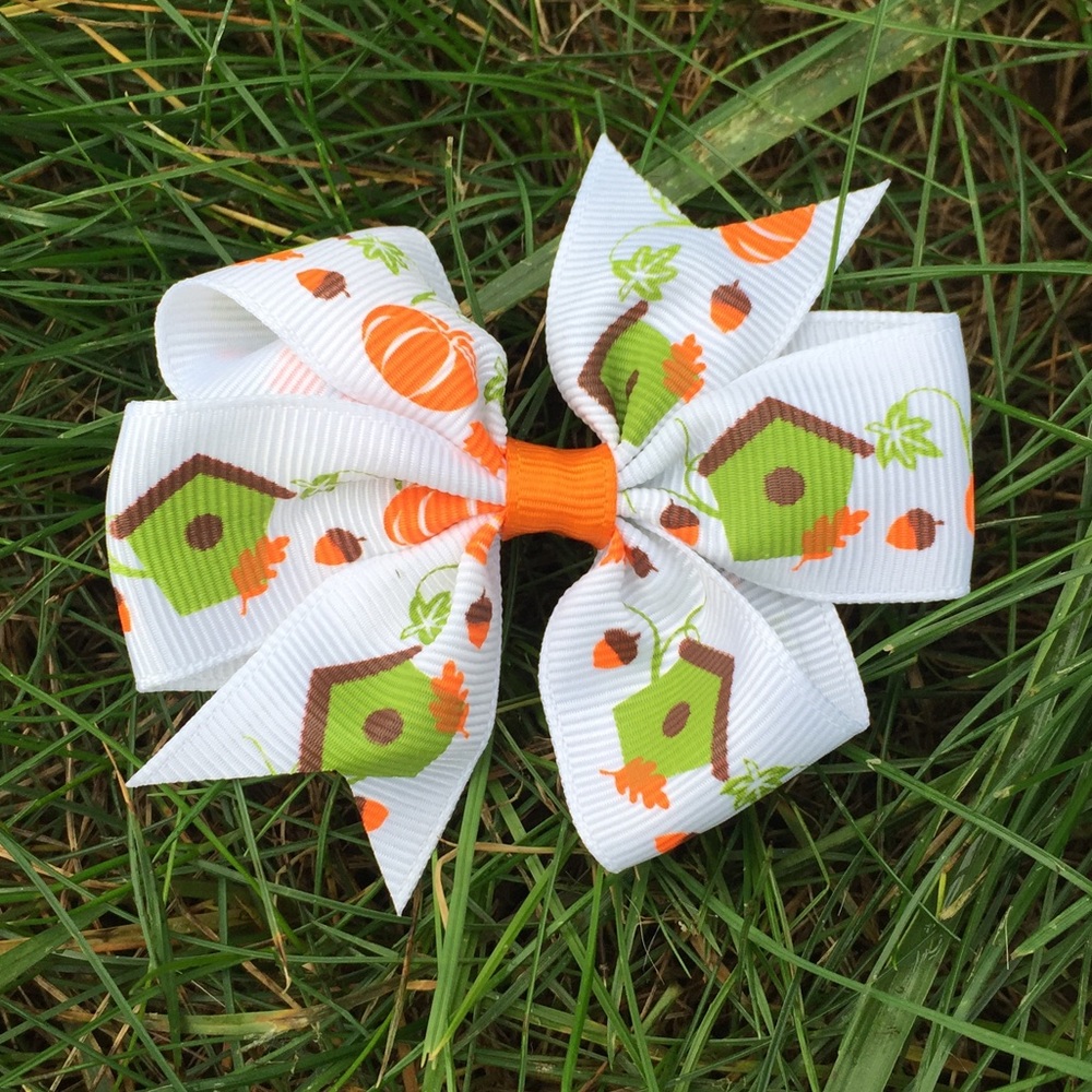 Girls Fall Hair Bow